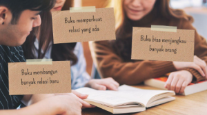 Buku membangung banyak relasi baru